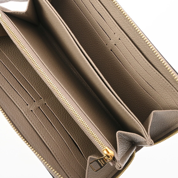 Louis Vuitton Bicolor Empreinte Zippy Wallet Tourtrail Creme Long - Picture 8 of 15
